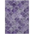 thumbnail image 2 of 5' X 8' Purple Lilac And Lavender Abstract Washable Indoor Outdoor Area Rug, 2 of 5