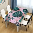 thumbnail image 7 of Tropical Palm Leaves Rectangle Tablecloth, Dust Proof Anti Wrinkle Wipeable Table Cloth Tabletop for of Dinner Kitchen Wedding Holiday Party 54"x72" Home Decor, 7 of 7