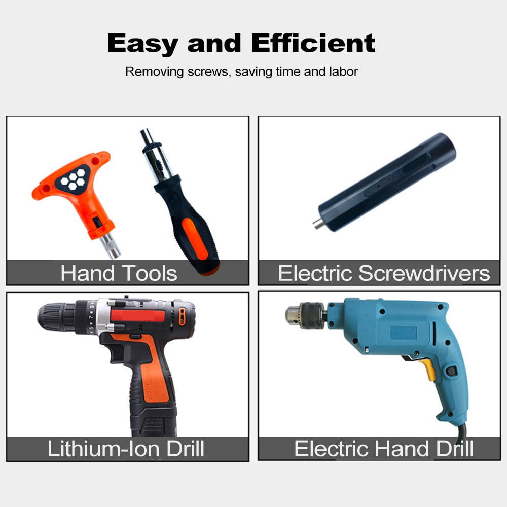 Riousery 39 PCS Drill Bit Set Impact Driver Screwdriver Bits for Wood Metal Cement Drilling with Storage Case Orange 5.91 inches / 15 cm