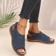thumbnail image 5 of Amzcrzy Zapatos de mujer,Zapatos de mujer,Zapatillas de mujer, Sandalias romanas vintage con cuña recortada y punta abierta para mujer Sandalias Mujer Zapatillas De Casa, 5 of 8