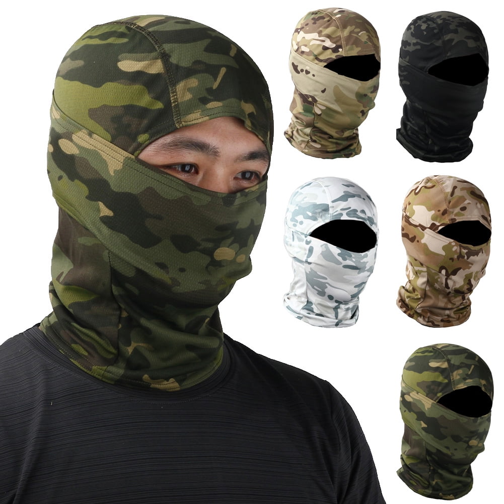 Tactical Bandana Camo Hunting Balaclava Tube Helmet Military Neck Gaiter Cover 