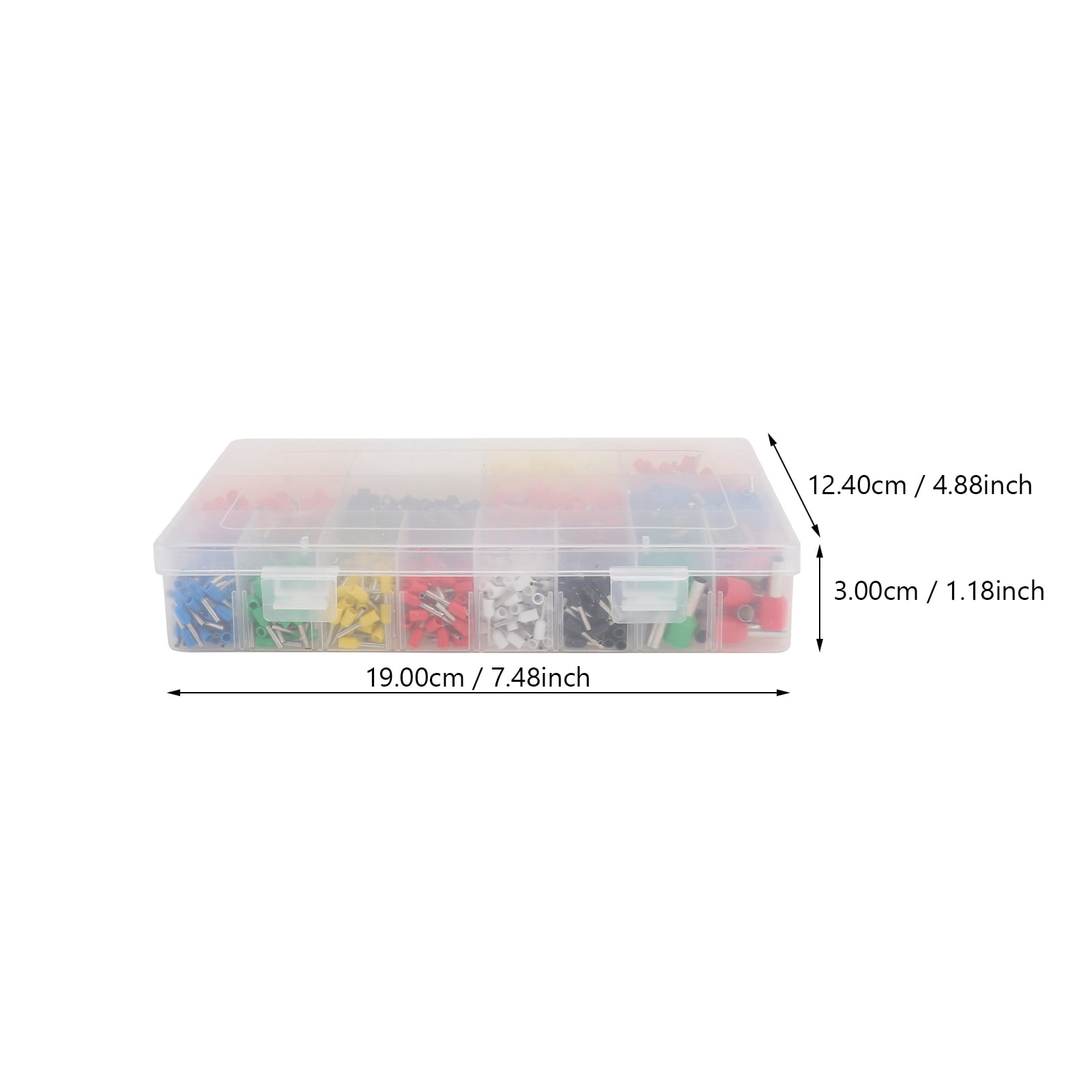 VORCOOL 2120 Pcs Heat Shrink Electrical Connectors Plastic Blue Waterproof Seal Marine