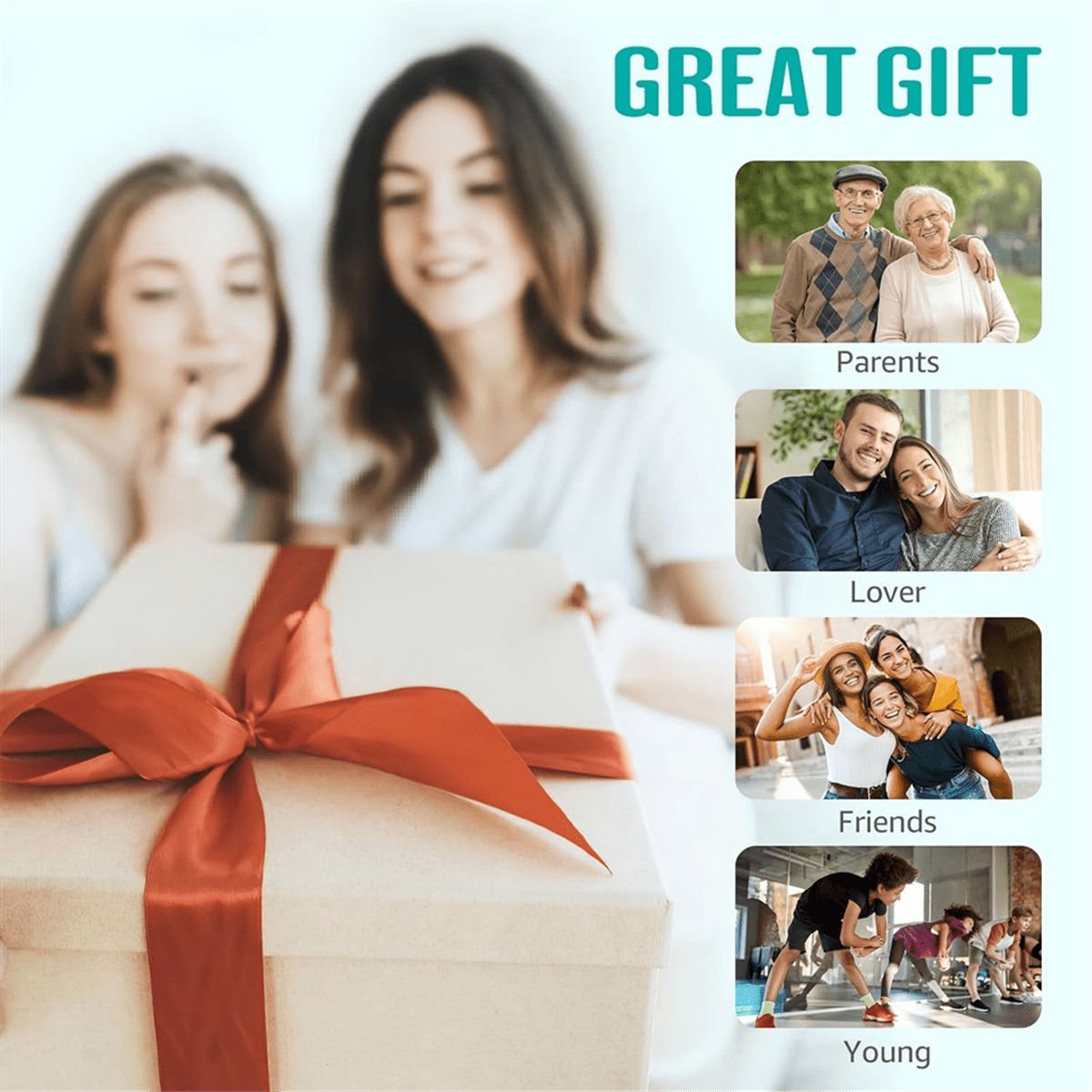 Neck Deep Tissue Pain Relief Massager, Shiatsu Neck Massager with Heat, Rechargeable 3D Kneading Massager,1 x Neck Massager 1 x USB Charging Cable,Photo Color