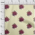 thumbnail image 1 of oneOone Polyester Lycra Fabric Leaves Block Printed Fabric 1 Yard 56 Inch Wide, 1 of 4