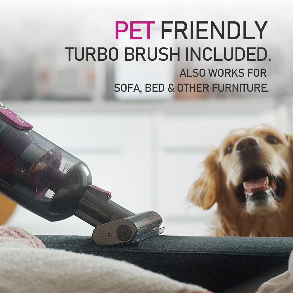 RoomieTEC Alpha Professional Upright Cordless Vacuum Cleaner, Lightweight and Bagless, with Handheld Dust Buster, Motorized Pet Brush, 22Kpa, 300W