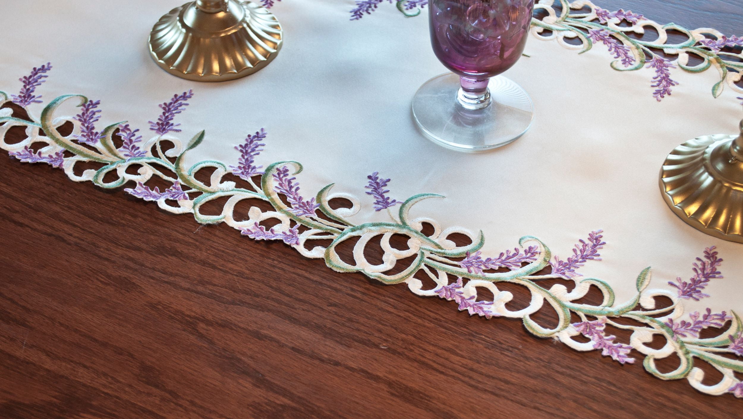 Lavender Lilac Table Runner (14" x 27"/ 14" x 34"/ 14" x 44"/ 14" x 54"/ 14" x 70")
