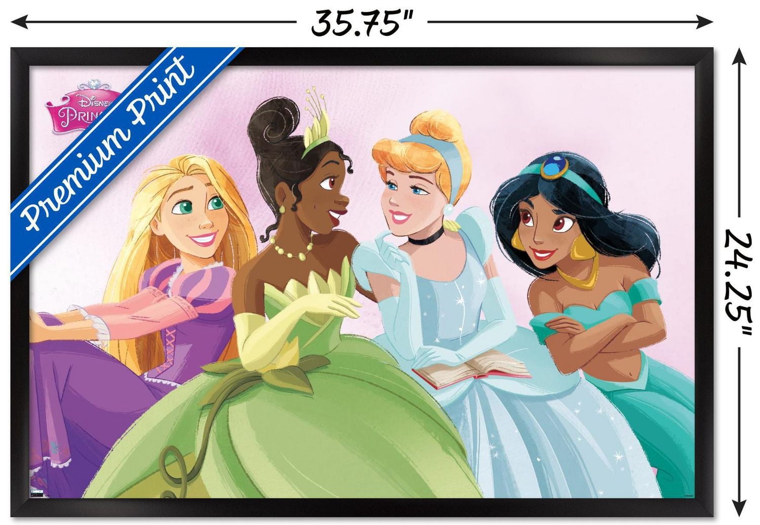 Disney Ultimate Princess Celebration - Group Wall Poster, 22.375" x 34" Framed