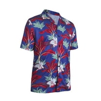 Monterey Club Men's Tropical Paradise Print Camp Casual Golf Polo Shirt #1531