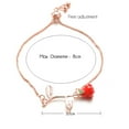 thumbnail image 7 of Jiaroswwei Elegant Rose Pendant Wristband Bracelet Adjustable Bangle Women Jewelry Gift, 7 of 7