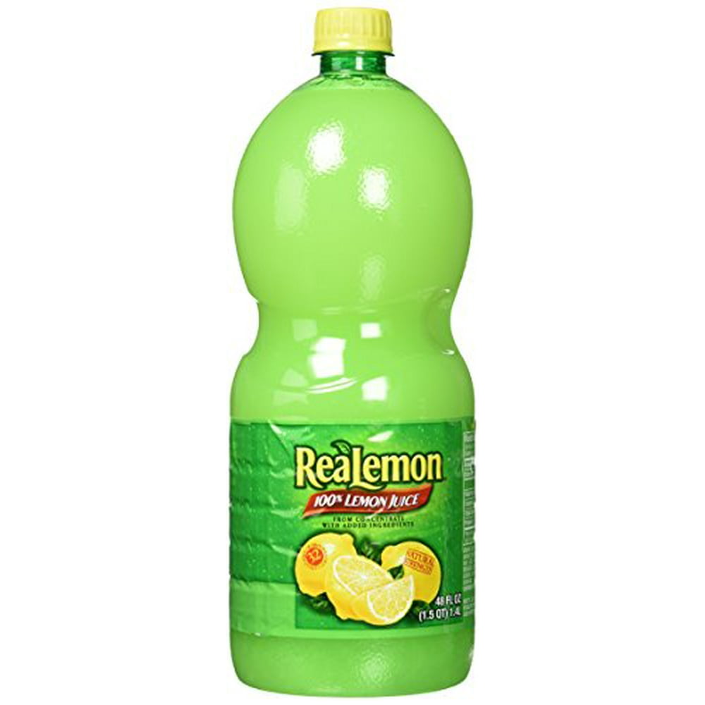 ReaLemon 100 Lemon Juice 48 Fl Oz btls. by ReaLemon [Foods], Pack of