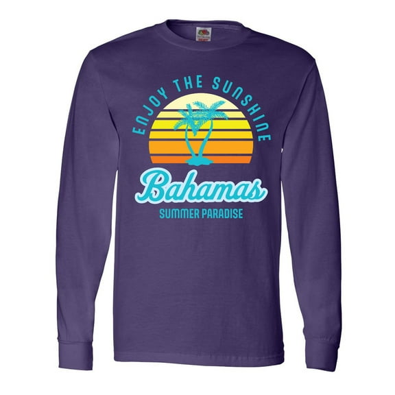 Inktastic Enjoy the Sunshine Bahamas Summer Paradise Long Sleeve T-Shirt