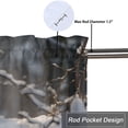 thumbnail image 5 of Tiger Window Curtain Valances Wildlife Forest Tree Snow Winter Nature Scenery Window Valance for Living Room Bathroom Bedroom, Kitchen Valance Rod Pocket Window Decor Curtain 54 by 18 in, 1 Panel, 5 of 6