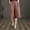 Pink, variant on Endives Womens Cotton Linen Short Slim Solid Color Linen Pant Women Elastic Waist Short Pants Yellow