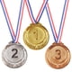 thumbnail image 1 of Likrtyny Medalla Oro/plata/bronce 3 Uds. Medallas Premio Numérico 6 5 Cm para Competición Deportiva, 1 of 9