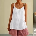 thumbnail image 3 of Womens Tank Tops Summer Casual Sleeveless V Neck Camisole Loose Fit Spaghetti Strap Cami Shirts, 3 of 6