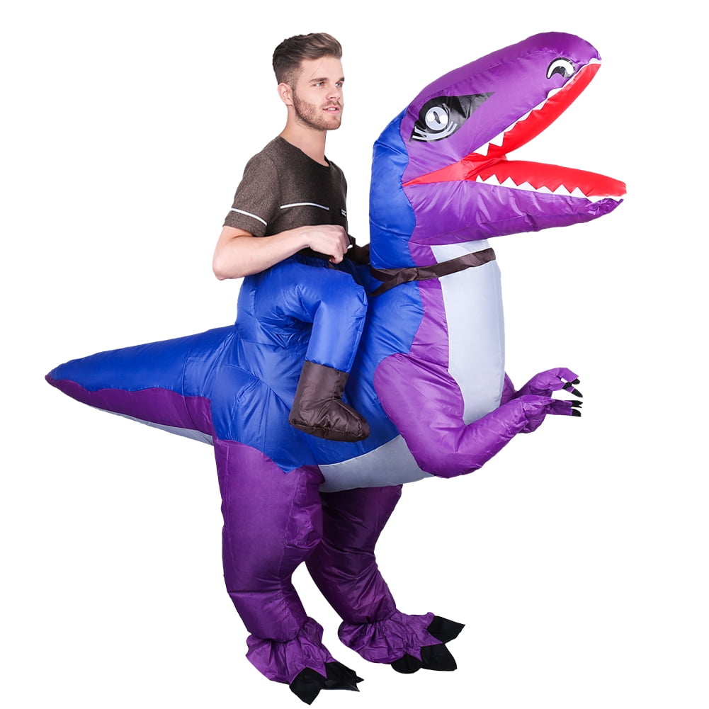 Taihexin Dinosaur Inflatable Costume, TRex Fancy Dress Blow Up Costumes for Adults,Youth