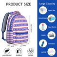thumbnail image 6 of Abstract Geometric Waterproof School Backpack with Ergonomic Spinal Support & Breathable Straps for Teens & College Students, 6 of 6