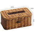 thumbnail image 4 of Simple Square Rattan Knitting Woven Tissue Box for Living Room, 4 of 8