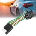 thumbnail image 2 of 4 Pin 32'' Trailer 4 Flat Wire Plug Hitch Light Trailer Wiring Harness Extender Male Female Connector, 2 of 6
