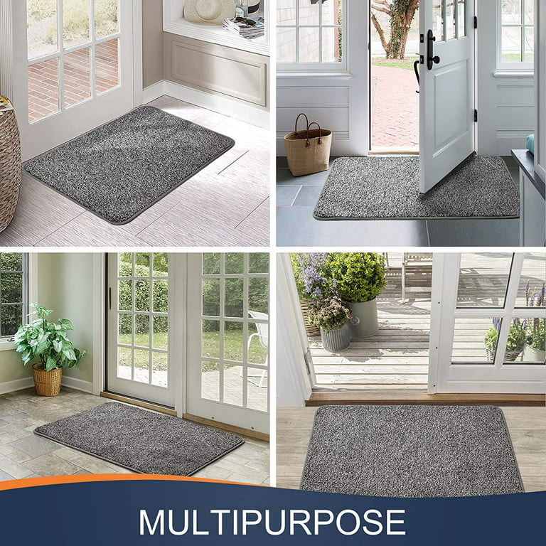 Walensee Indoor Doormat, Front Door Mat for Entrance, 36 inchx59 inch Grey, Size: 36 x 59, Gray
