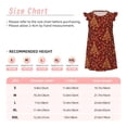 thumbnail image 3 of Vsdgher Arbre de Noël sur Fond Rouge pour Filles Chemises de Nuit Manches Courtes à Volants Robe de Nuit Pyjama pour Fête-TTG, 3 of 6
