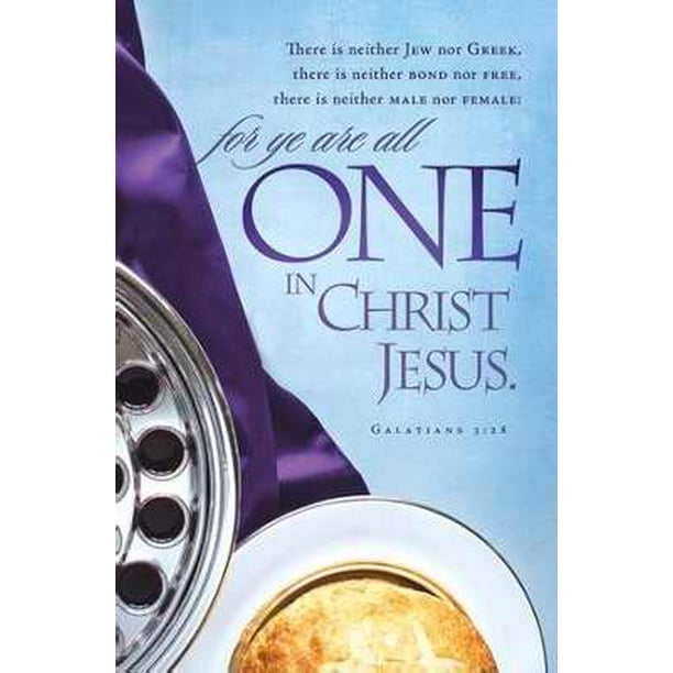 Bulletin-One In Christ Jesus (Gal 3:28 Kjv) (Pack Of 100) - Walmart.com ...