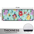 thumbnail image 5 of Kitchen Rugs Sets Of 2,Pioneer Flower Floral Print Pattern Anti Fatigue Kitchen Mat Rugs Non Slip Washable,Decorative Kitchen Floor Mats for Kitchen,Sink,Laundry,17"x47"+17"x47", 5 of 5