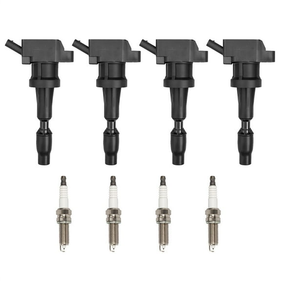Set of 4 ISA Ignition Coil & 4 Iridium Spark Plug for 2017-2020 Hyundai Ioniq 2017-2019 Kia Niro l4 1.6L Replacement For UF843,9409