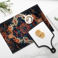 thumbnail image 4 of Bahomeck Placemats Set Of 4 Rectangle Linen Cotton Placemats For Dining Table Fade Resistance Washable Heat Resistant，18*12Inch,Print Of Ornamental Carpet With Dark Background, 4 of 4