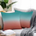thumbnail image 3 of Outdoor Pillow Cover Green and Red Ombre Set of 2 Waterproof Throw Pillowcases Gradient Gradual Color Decorative Patio Furniture Pillows for Couch Garden Indoor & Outdoor Use, 3 of 9