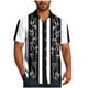 thumbnail image 2 of Blusa y camisa de manga corta con cuello vuelto Camisa casual para hombre Camisa de bolos vintage de manga corta Camisas de verano de playa cubana Camisa con botones Blusa para hombre Poliéster, 2 of 6