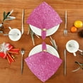 thumbnail image 4 of Coolnut Shiny Purple Cloth Napkins Set of 1,Reusable Washable Polyester Dinner Table Napkins for Kitchen,Dining,Restaurant,Party Decoration, 4 of 7