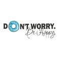 thumbnail image 2 of Family Don't worry be Happy Cute Quotes & Sayings Wall Decal Decoration Motivational Quote Wall Decal Art Home Decor Lasts Years and Easily Removable - Size: 20 In(W) x 6 In(H), 2 of 5