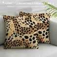 thumbnail image 3 of ARISTURING Pillow Covers Pillow Shams Throw Pillows Decorative Pillows Animal Print Gold Tiger Print on Brownish Yellow Background, 3 of 5