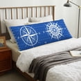 thumbnail image 4 of Fotbe Compass Funda para Almohada Corporal con Diseño, Funda de Microfibra Ultrasuave de 20x54 Pulgadas, Ropa de Cama Elegante, 4 of 7