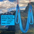 thumbnail image 4 of 1.1/2/3/4M Yoga Hammock Extension Strap Daisy Chains Pilates Stretch Belt Adjustable Nylon Wearproof Outdoor Climbing Sling Rope (silver 4M), 4 of 7