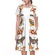 thumbnail image 1 of Balery Corgi Dog2 Vestidos sueltos de manga corta para mujer, vestidos de verano 2025, vestidos casuales de corte A con vuelo., 1 of 6