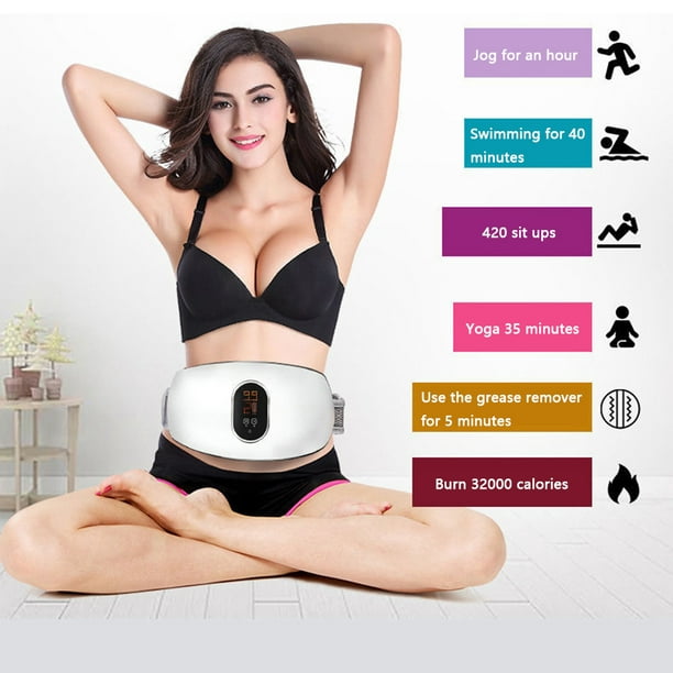 Jinnoda Electric Slimming Machine Weight Loss Lazy Artifact Belly Thin  Waist Belt 