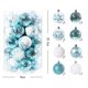thumbnail image 3 of 34 piezas de adornos navideños de 6 cm, bolas blancas, doradas y negras, decoración colgante para árbol de Navidad para fiesta de Navidad 2025, 3 of 5
