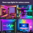 thumbnail image 3 of RGB Light Strip BT Pickup Sound Ambient Light Colorful DIY Modeling Flexible Silicone Light Strip APP/Remote Control Support Pickup Sound Function, 3 of 8