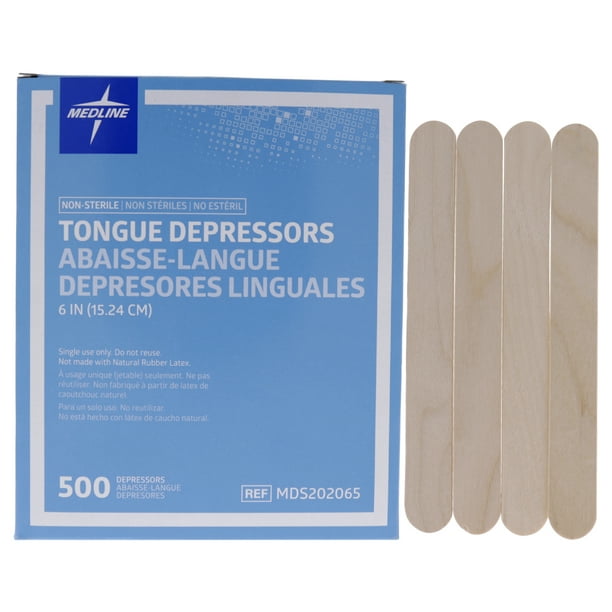 Dynarex Tongue Depressor Senior Sterile 6 Inches 100 Count