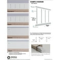 56" Height Deluxe Beadboard 8' Length PVC Wainscoting Kit, (for heights up to 575/8")