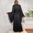 thumbnail image 5 of Summer Savings Clothing Womens Hooded Fleece Robe, Soft Plush Bathrobe for Womens, Fluffy Cute Long House Coat, 5 of 9