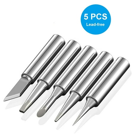 

5Pcs Solder Screwdriver Electric Iron Tip Head 900M-T For Soldering Rework Station Welding Repair Tool