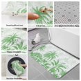 thumbnail image 6 of Palm Trees Bath Mat 3 Piece Bathroom Rug Set, Green Tropical Plants Summer Forest Scenery Non Slip Bath Rug Contour Mat and Toilet Lid Cover, Absorbent Shower Mats Soft Bath Rugs and Mats Sets, 6 of 8