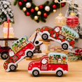 thumbnail image 2 of CIVI-contenedor de comida navideña, suministros para fiestas, caja de dulces navideña para niños, Mini caja de lata para galletas, coche de Papá Noel, 2 of 4