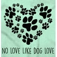thumbnail image 2 of Like Dog Love Paw Print Heart Women's Graphic T Shirt Tees Brisco Brands S, 2 of 6