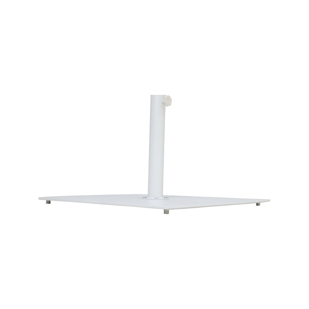 Meridian Furniture Belize White Steel Patio Umbrella Base