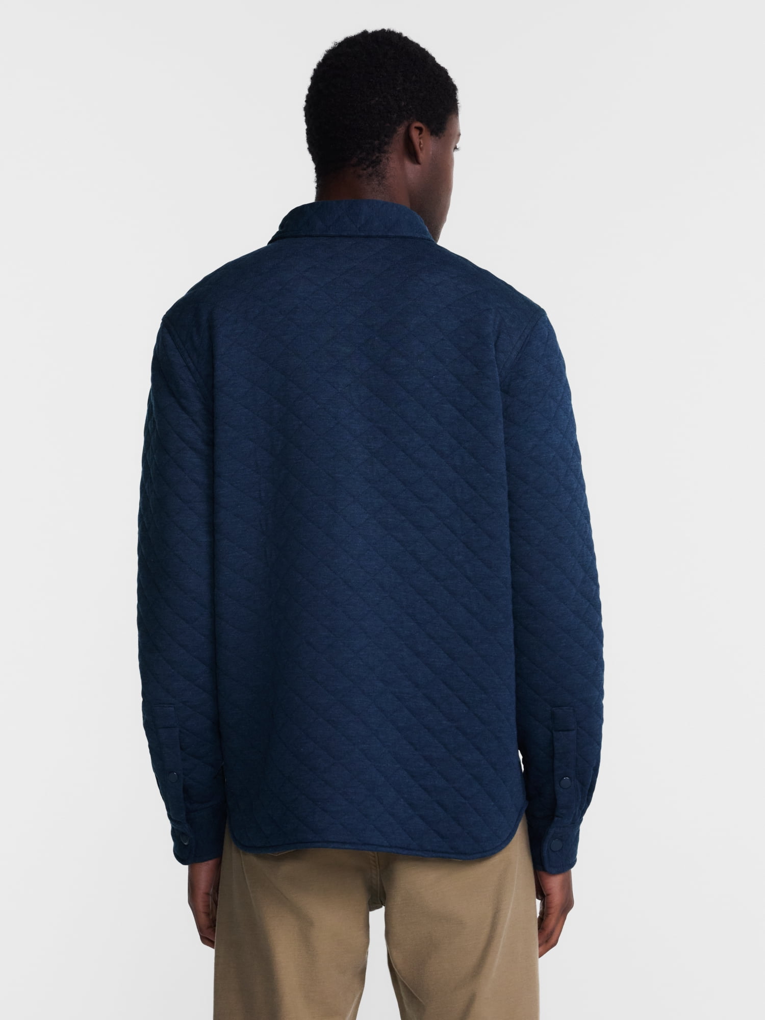 George Men's Quilted Overshirt with Long Sleeves, Sizes XS-4XLT