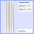 thumbnail image 4 of Mainstays Kids White and Metallic Gold Sun Sheer Overlay Blackout Rod Pocket with Back Tabs Single Curtain Panel, 38" W x 95" L, 4 of 7